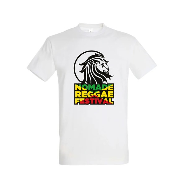 T-SHIRT CLASSIC "Nomade Reggae Festival" Blanc